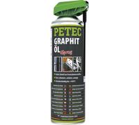 Petec 72250 Graphitöl Spray - 500ml - Spraydose - bis 450 Grad
