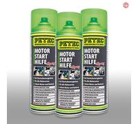 PETEC Motorstarthilfespray Starthilfespray Starthilfe Kaltstarthilfe 3x 500ml