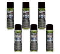 Petec Unterbodenschutz Bitumen - Spraydose - schwarz Set - 6 Stück - 73150