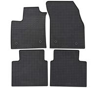 Petex 32510 Fußmatten Set Gummimatten Vorne und Hinten Matten schwarz