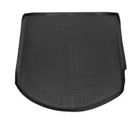 PETEX 3D Kofferraum Schalenmatte Passform für Ford Mondeo Turnier ab 06/2007-11/2014 mit Notrad, Kofferraumwanne in schwarz