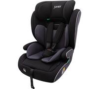 PETEX Auto-Kindersitz mit ISOFIX - Supreme Plus i-Size Norm nach ECE R129 für Kinder von ca. 76-150 cm, höhenverstellbarer Kinderautositz in schwarz, 1 Stück