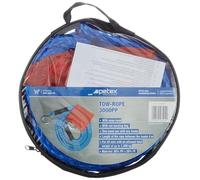 PETEX Abschleppseil bis 3000kg für PKW, SUV, Quad & Wohnmobile mit Karabinerhaken