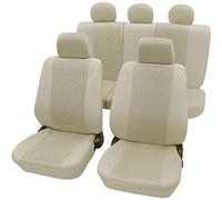 PETEX Auto Sitzbezüge Universal Komplett Set 11-teilig - Sydney beige, Eco Class mit SAB 1 Vario