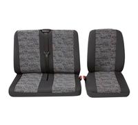 PETEX Sitzbezug Universal Eco Class Profi 3 grau (Einzel- / Doppelsitz) 2-teilig