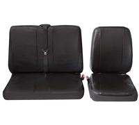 Petex 30071904 Autositzbezüge Transporter Leder Schwarz