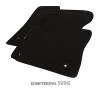 PETEX Autoteppich 3-teilig Swing schwarz für Smart 105279804