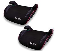 PETEX "Max" 2x Kindersitzerhöhung, Sitzerhöhung, i-Size R129/03, pink/schwarz
