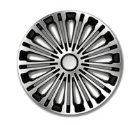 PETEX Satz 14 Zoll Volante silber/schwarz Radblenden RB549514