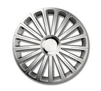 PETEX Radblenden Radical RB535116 – Satz 16 Zoll silber, 2-fach lackiert mit Chromring