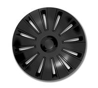 4x Radzierblende 15 Zoll ABS schwarz 2-fach lackiert Daytona Pro Black | PETEX