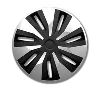 Petex 15" Zoll Radkappe Satz schwarz/silber RBV56115 Radzierblenden Radblende