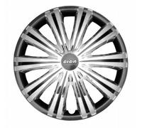 Petex RB529516 Radzierblende Giga Chrom Größe 16 Zoll 2-fach lackiert in Max 6 Box, silber - 4-er Set