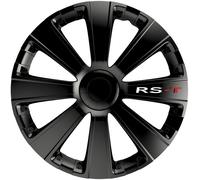 4x Radzierblende 15 Zoll ABS schwarz 2-fach lackiert RS-T black | PETEX