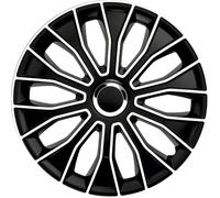 4x Radzierblende 14 Zoll ABS 2-fach lackiert Voltec Pro Black White | PETEX