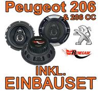 Peugeot 206 + SW CC 3-WEGE 200W LAUTSPRECHER BOXEN SET Renegade Triaxe Koaxe NEU
