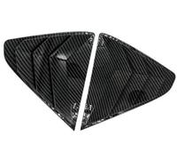 Pexorin Auto-Hecklamellen-Fensterabdeckungs-Ordnungsaufkleber, for Nissan, for Tiida Schrägheck 2012-2016, Lüftungsschaufel, ABS-Kohlefaser-Stil, Seitenverschluss Zierleiste für Heckscheibenlamellen