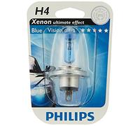 Philips BlueVision Ultra Xenon-Effekt H4 Scheinwerferlampe 12342BVUB1, Einzelblister