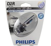 Philips D2R 35W Ultimate WhiteVision 6000K Xenon LED Effect 1 Stück 85126WHVS1