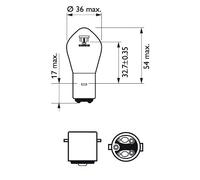 PHILIPS 12728BW Glühlampe, Fernscheinwerfer