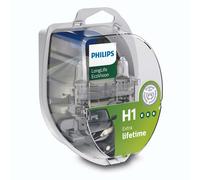 Philips H1 LongLife EcoVision Bis zu 4fache Lebensdauer 12258LLECOS2 Duo 2 Stk.