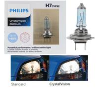 Philips Kristall Vision Platinum H7 55W Zwei Lampen Kopf Licht Hoch Träger Fit