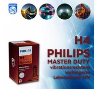 PHILIPS MASTER DUTY 24V LKW Lampen H1 R2 H3 H4 H7 H11 robuste Premium Birnen