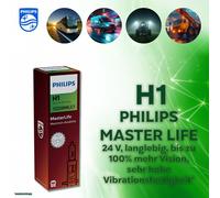 PHILIPS MASTER LIFE 24V LKW Lampen H1 H3 H4 H7 H11 langlebig Premium Birne