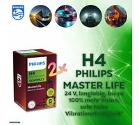 PHILIPS MASTER LIFE 24V LKW Lampen H1 H3 H4 H7 H11 langlebig Premium Birne