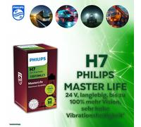PHILIPS MASTER LIFE 24V LKW Lampen H1 H3 H4 H7 H11 langlebig Premium Birne