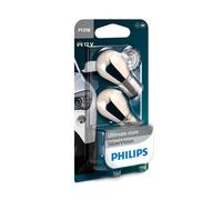 Philips PY21W Silver Vision 21W 12V BAU15s Set 2 Stück Birne Blinker chrom