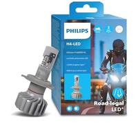 Philips Ultinon Pro6000 H4-LED Motorrad Scheinwerferlampe mit Straßenzulassung, +230% helleres Licht, 5.800K