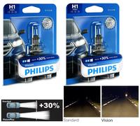 Philips Vision 30% H1 55W Zwei Glühbirnen Kopf Licht Ersatz Plug Play Low Beam