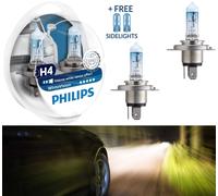 Philips WhiteVision 3700K 9003 HB2 H4 60/55W Zwei Bulbs Kopf Licht Ersatz Orig.