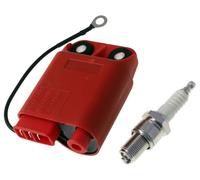 Piaggio Zündspule + Zündkerze B9ES CDI kompatibel für NRG MC2 MC3 Sfera NSL RST TEC ZIP SSL 50
