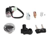 Piaobaige Für DAX Skyteam 50cc 90cc 125cc ST50 ST125 Motorräder: Zündschalter-Tankdeckel-Set, Helmschloss, 2-Schlüssel-Ersatz