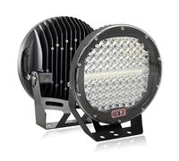 PICAA 2tlg Rund 9 Zoll LED Arbeitsscheinwerfer, Schwarz 294W Spotlicht 12V 24V Fahrlicht Lightbar für Auto Offroad 4X4 Traktor LKW KFZ, 6000K Weiß Led Zusatzscheinwerfer