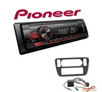 Pioneer 1-DIN Autoradio USB AUX Android Einbauset für Seat Mii ab 2011 schwarz