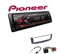 Pioneer 1-DIN Autoradio USB AUX Android Einbauset für Smart ForTwo Cabrio Coupe