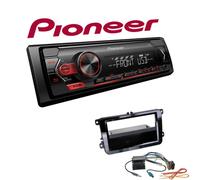 Pioneer 1-DIN Autoradio USB AUX Android für Volkswagen VW Tiguan piano black