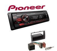 Pioneer 1-DIN Autoradio USB AUX Android Set für Fiat Ducato 2006-2011 schwarz