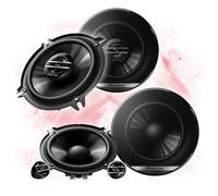 PIONEER 13cm Front/Heck Auto Lautsprecher Komplett-SET für KIA (#147)