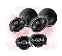 PIONEER 16,5cm/10cm Front/Heck Auto Lautsprecher Komplett-SET für VW (#753)