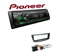 Pioneer Autoradio Android USB AUX mit Einbauset für Peugeot 107 2005-2014