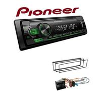 Pioneer Autoradio Android USB AUX mit Einbauset für Peugeot 307 2005-2008