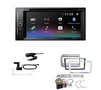 Pioneer AVH-A240DAB Autoradio Bluetooth DAB DVD USB passend für Opel Astra H 2004-2010 matt Chrome ohne Canbus