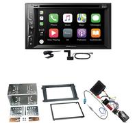 Pioneer AVH-Z3200DAB FLAC Digitalradio Einbauset für Porsche Cayenne bis 2006