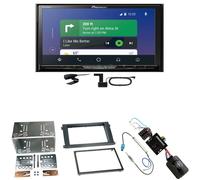Pioneer AVH-Z9200DAB CarPlay Android Auto Einbauset für Porsche Cayenne ab 2007