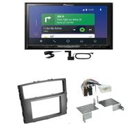 Pioneer AVH-Z9200DAB CarPlay USB MP3 CD Einbauset für Mitsubishi Pajero bis 2014