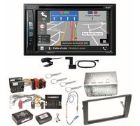 Pioneer AVIC-Z730DAB Navigation DAB+ USB Einbauset für Audi A4 B6 B7 Seat Exeo